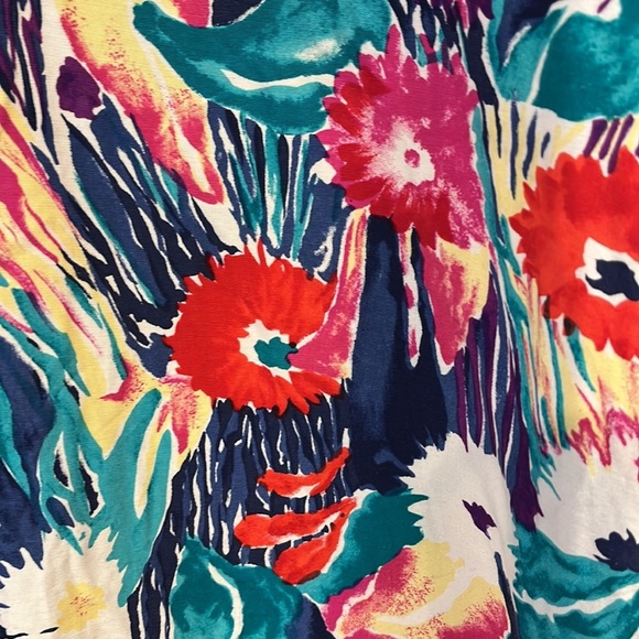 Vintage Nordstrom Point of View floral button up blouse- size medium - Picture 4 of 10